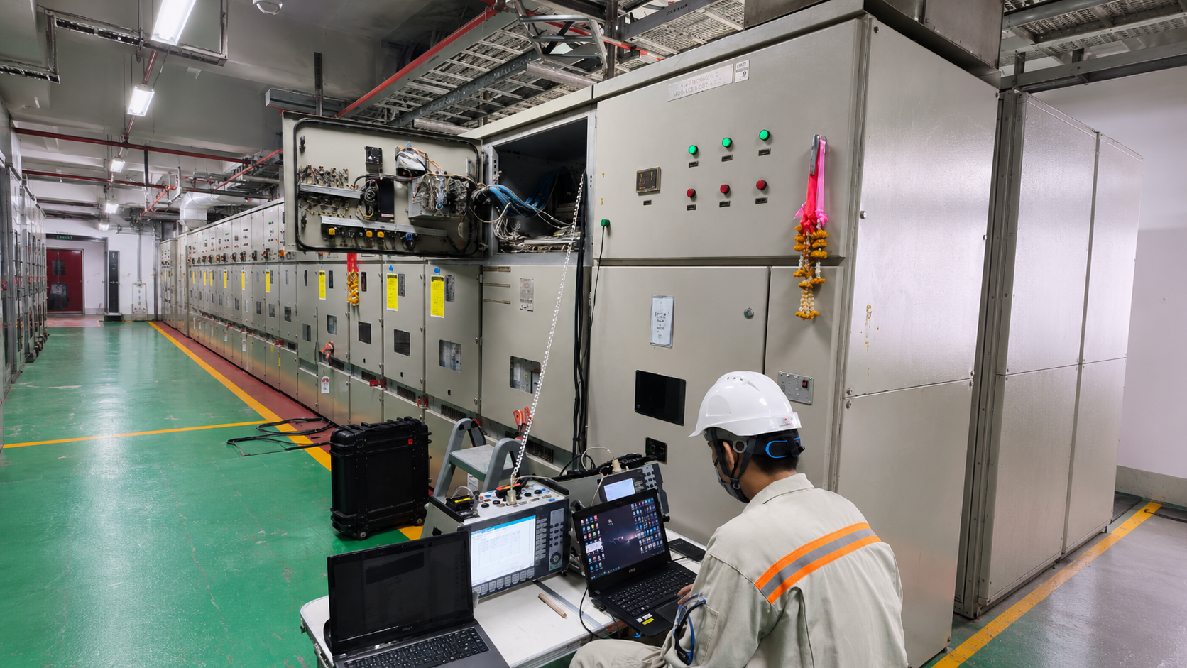 Inside lab background